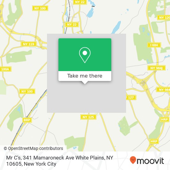 Mapa de Mr C's, 341 Mamaroneck Ave White Plains, NY 10605