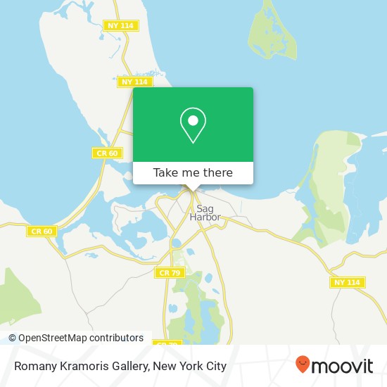 Mapa de Romany Kramoris Gallery, 41 Main St Sag Harbor, NY 11963