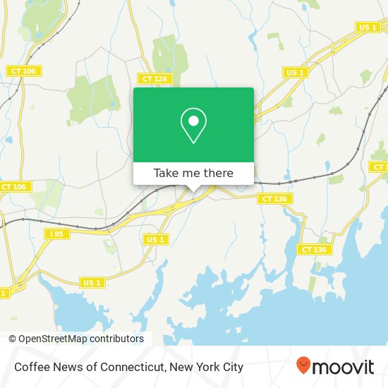 Mapa de Coffee News of Connecticut