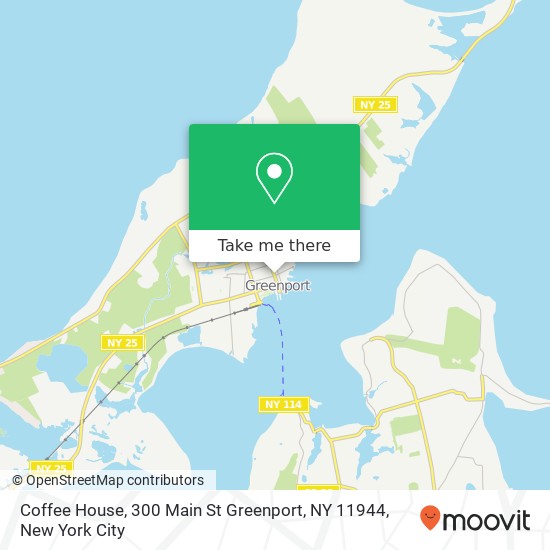 Mapa de Coffee House, 300 Main St Greenport, NY 11944