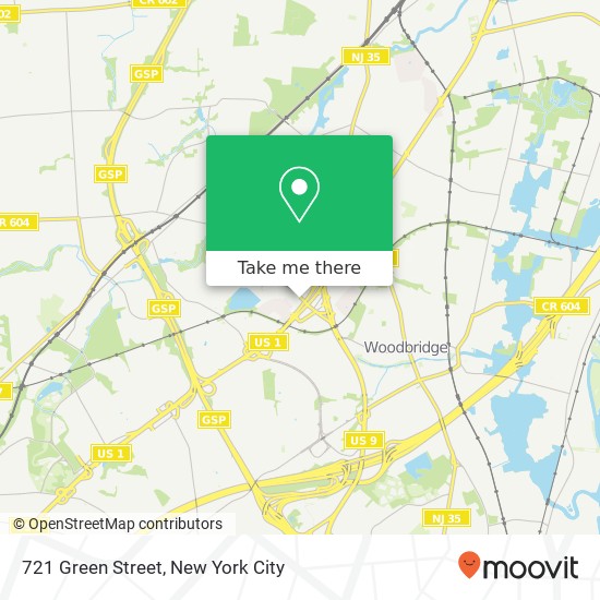 Mapa de 721 Green Street