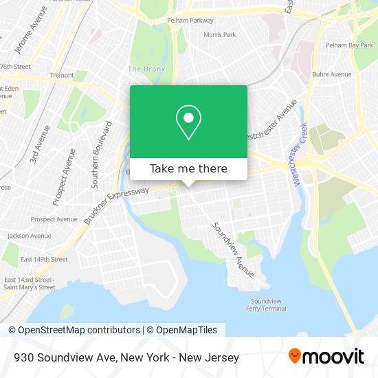 930 Soundview Ave map