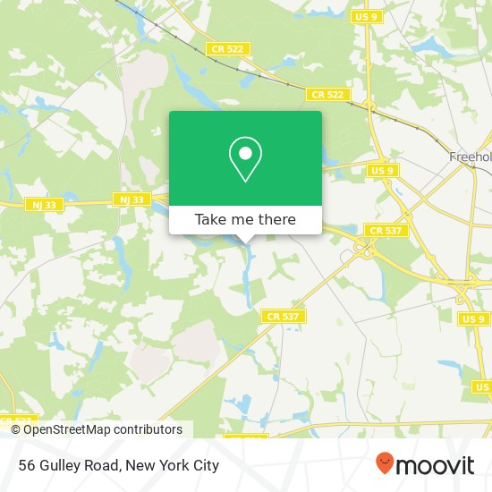 Mapa de 56 Gulley Road