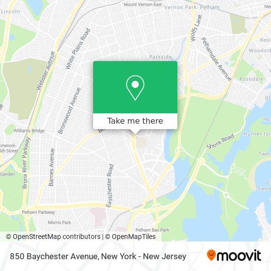 Mapa de 850 Baychester Avenue
