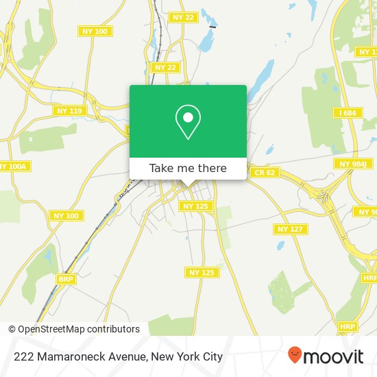 222 Mamaroneck Avenue map