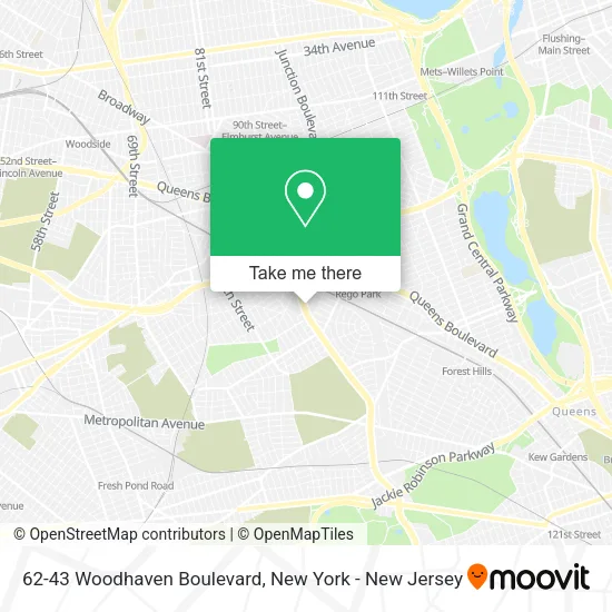 62-43 Woodhaven Boulevard map