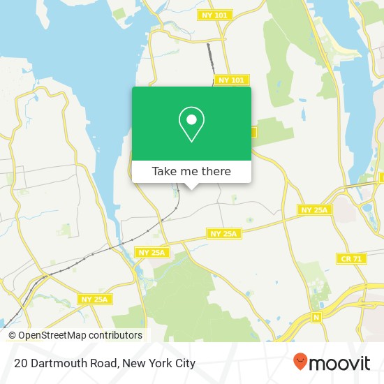 Mapa de 20 Dartmouth Road