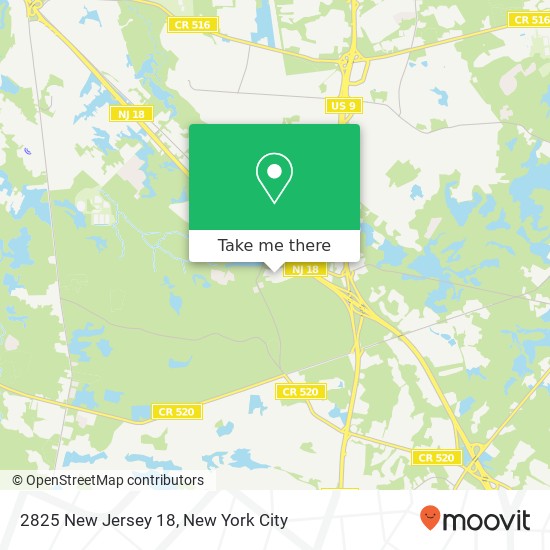 Mapa de 2825 New Jersey 18