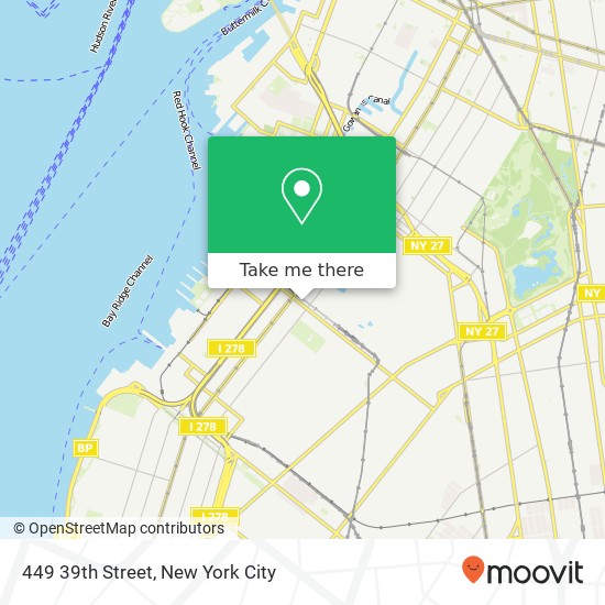 Mapa de 449 39th Street