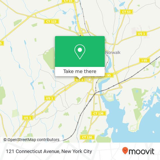 Mapa de 121 Connecticut Avenue