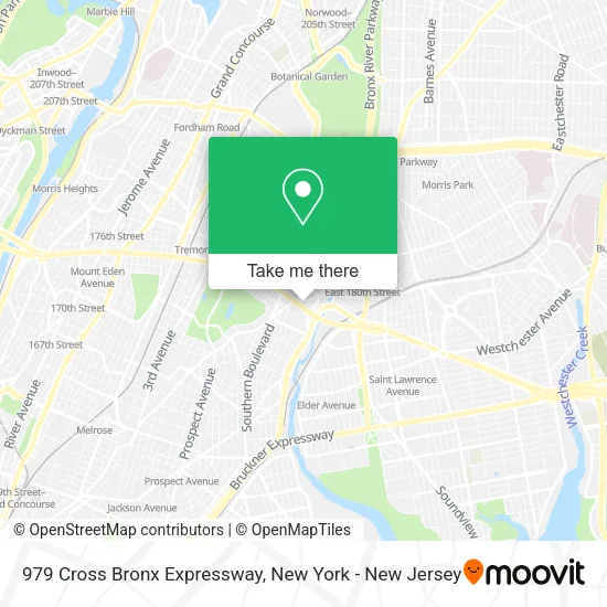 979 Cross Bronx Expressway map