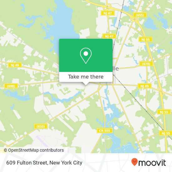 609 Fulton Street map