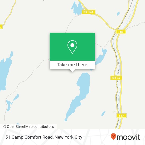 51 Camp Comfort Road map