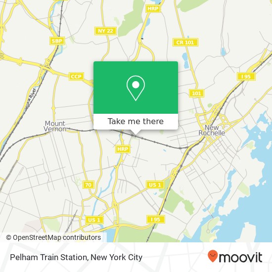 Mapa de Pelham Train Station