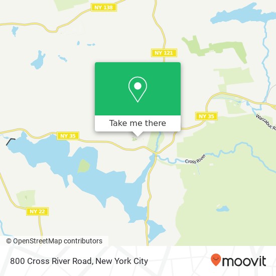 Mapa de 800 Cross River Road