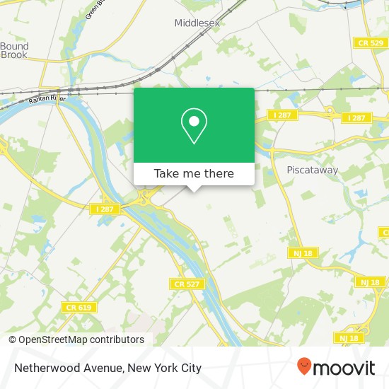Mapa de Netherwood Avenue