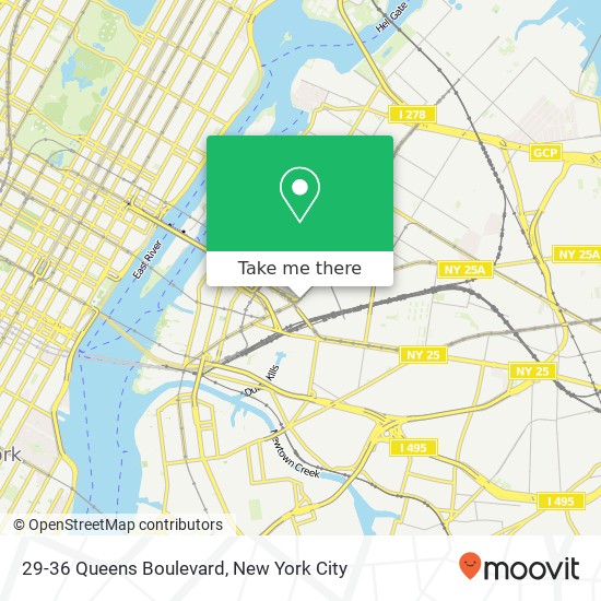 Mapa de 29-36 Queens Boulevard
