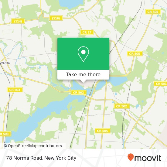 Mapa de 78 Norma Road