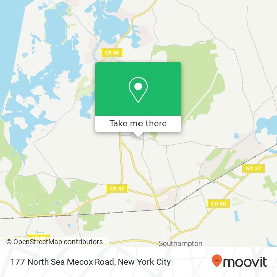 Mapa de 177 North Sea Mecox Road