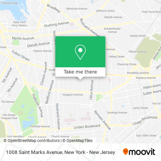 Mapa de 1008 Saint Marks Avenue