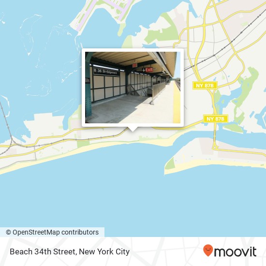 Mapa de Beach 34th Street