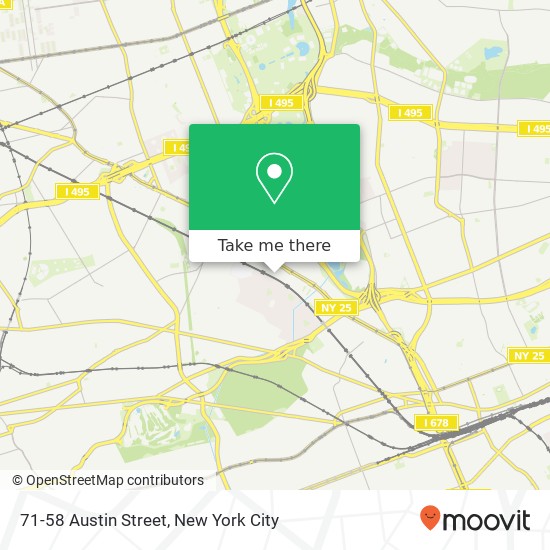 71-58 Austin Street map