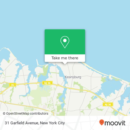 Mapa de 31 Garfield Avenue