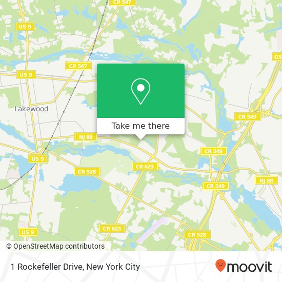 1 Rockefeller Drive map