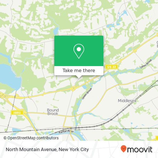 Mapa de North Mountain Avenue