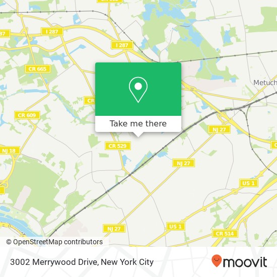 Mapa de 3002 Merrywood Drive