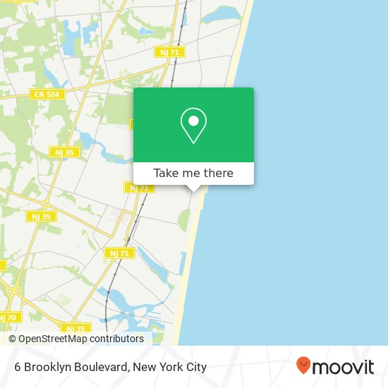 6 Brooklyn Boulevard map