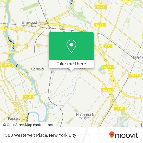 Mapa de 300 Westervelt Place