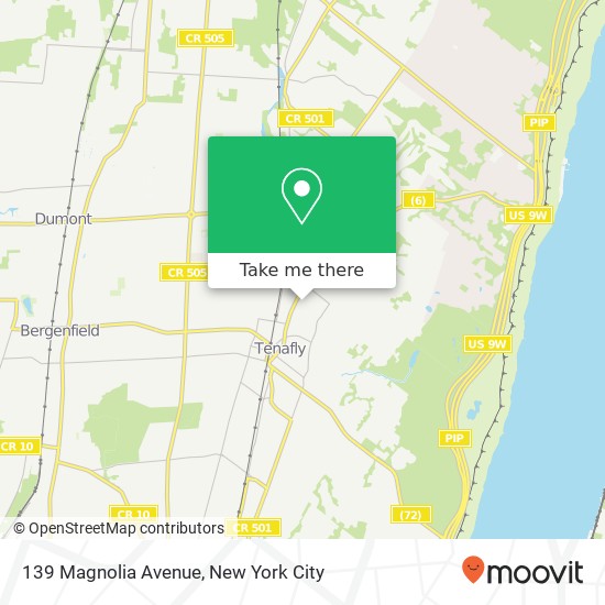Mapa de 139 Magnolia Avenue