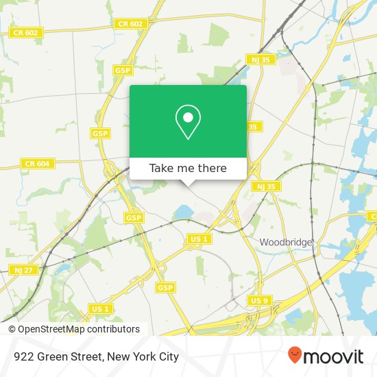 922 Green Street map