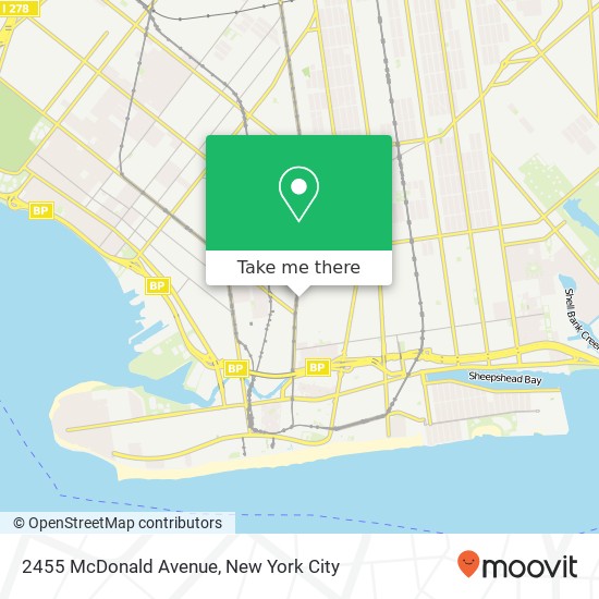 2455 McDonald Avenue map