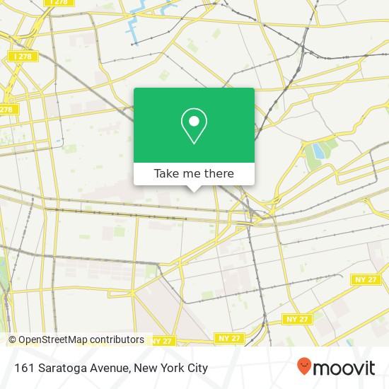 Mapa de 161 Saratoga Avenue