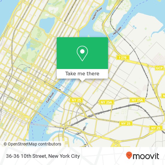 36-36 10th Street map