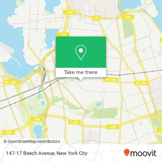 Mapa de 147-17 Beech Avenue