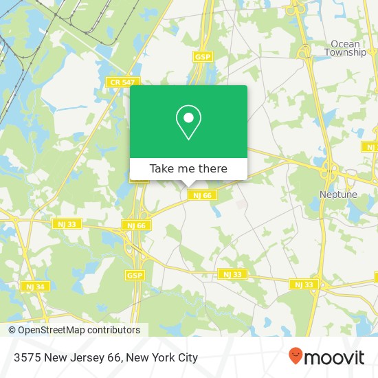 Mapa de 3575 New Jersey 66