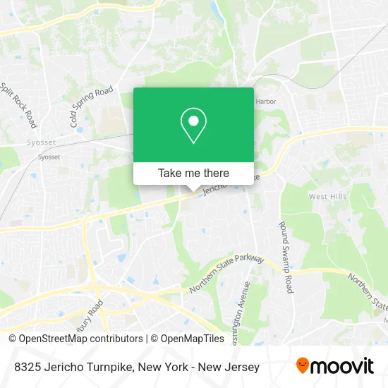 8325 Jericho Turnpike map