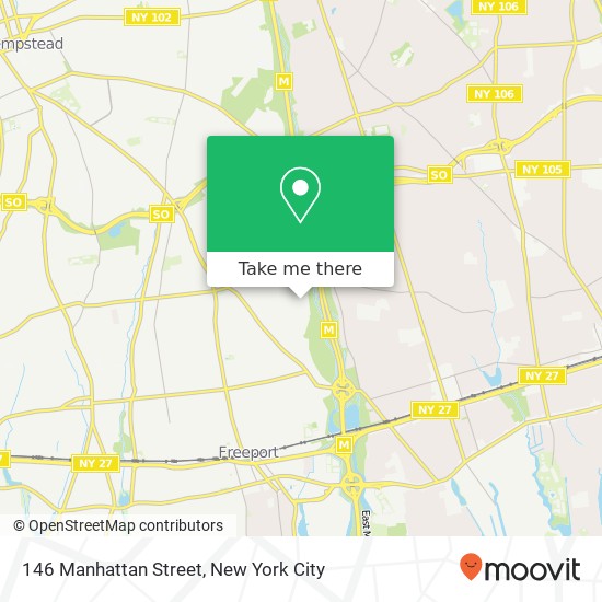 146 Manhattan Street map