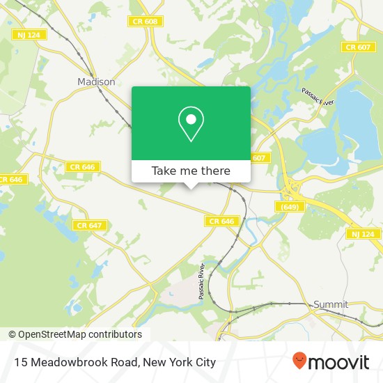 Mapa de 15 Meadowbrook Road