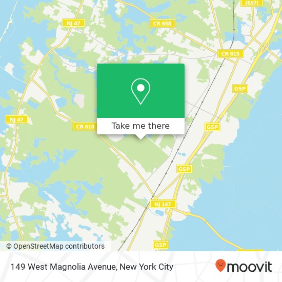 Mapa de 149 West Magnolia Avenue