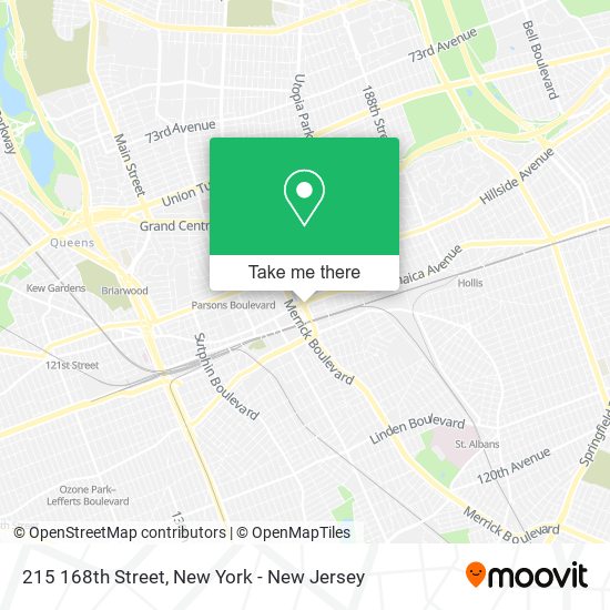 Mapa de 215 168th Street