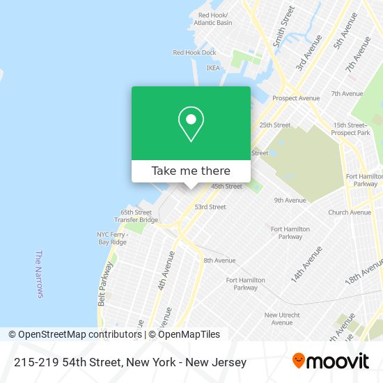 215-219 54th Street map