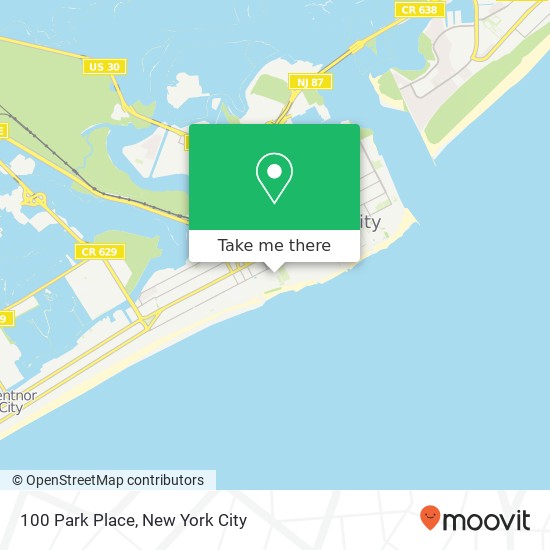 100 Park Place map