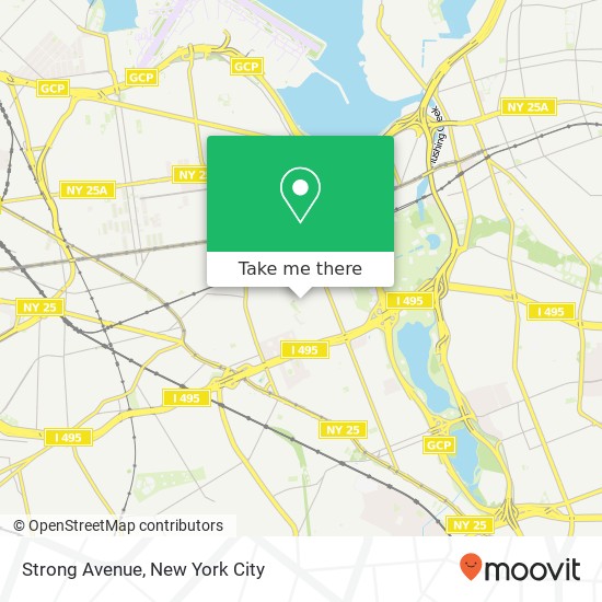Mapa de Strong Avenue