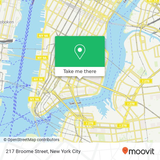 217 Broome Street map