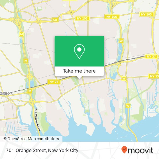 Mapa de 701 Orange Street