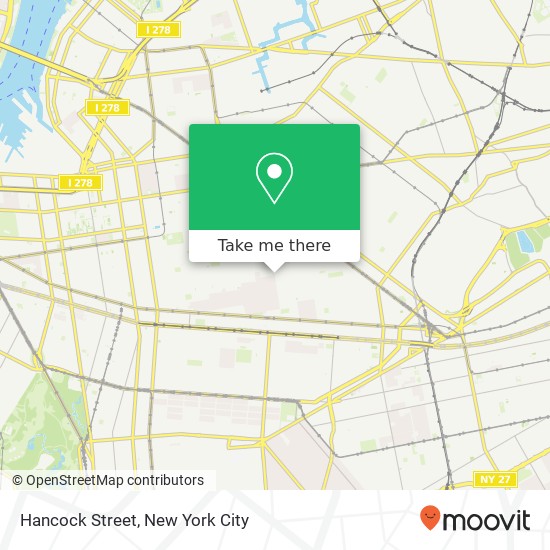 Hancock Street map